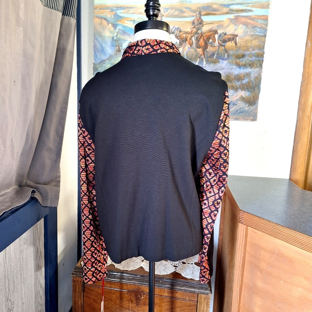 Vintage Ruby Rd. "MACHU PICCHU 2014" Open Front Cardigan, Size Xl, Style#42132C5 - Picture 7 of 11